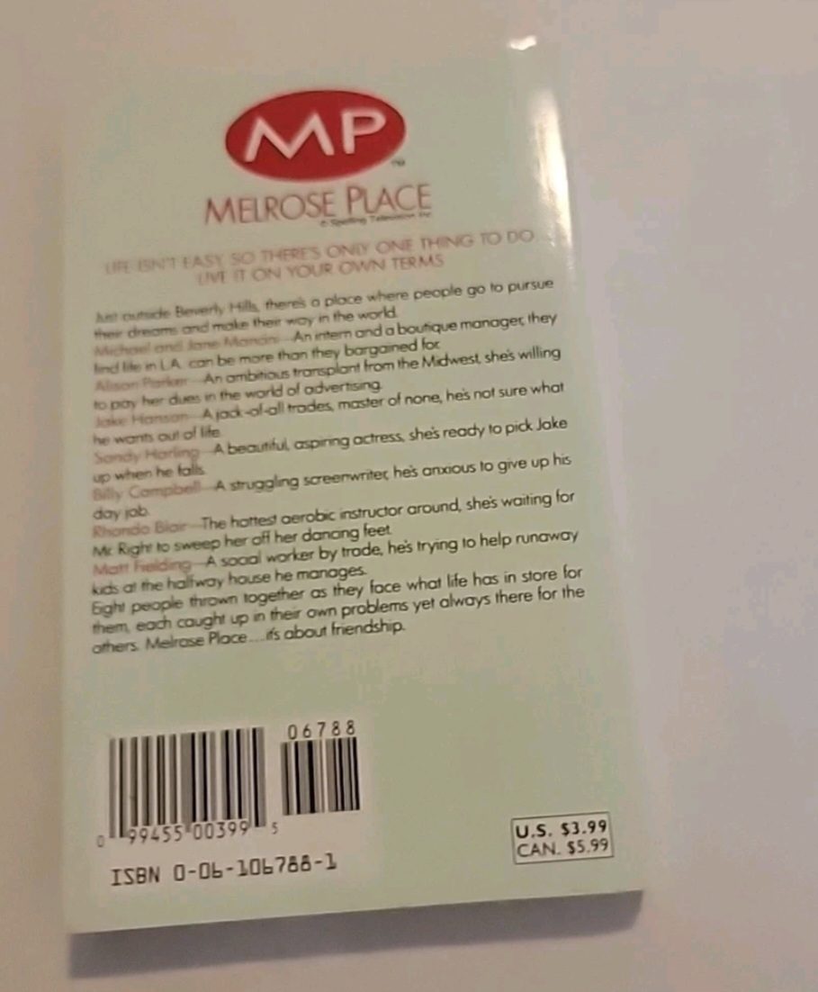 Melrose Place Tough Love Paperback Book 1992