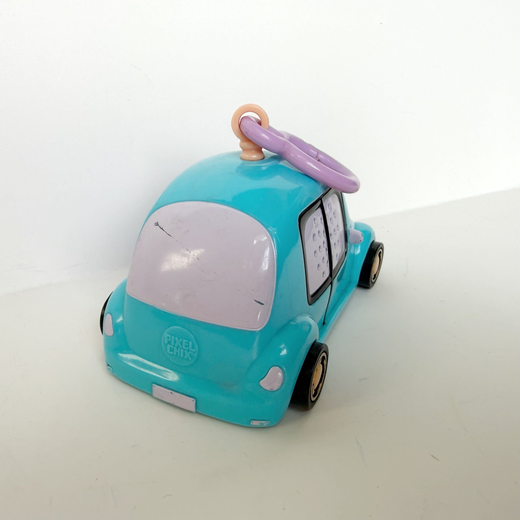 Pixel Chix Road Trippin' Blue Car Interactive Keychain 2005 WORKS Missing Hood