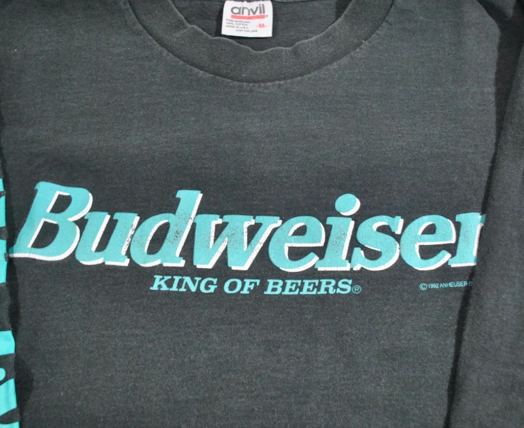 Vintage Budweiser 1992 Long Sleeve Shirt Size Small