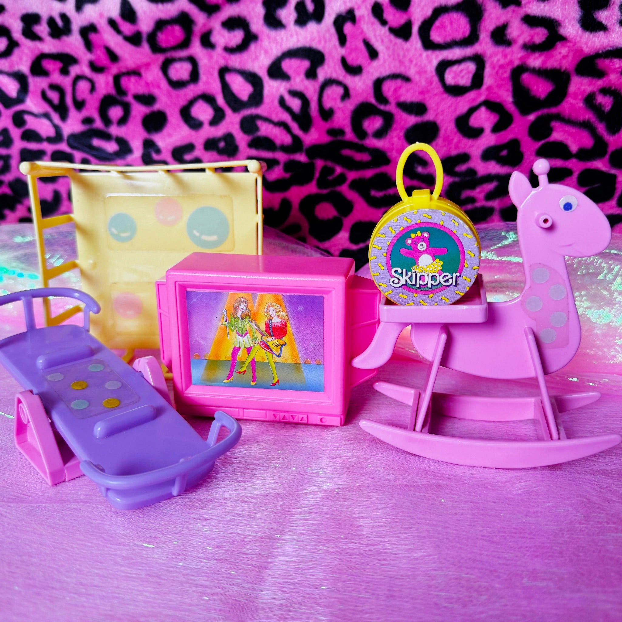 Vintage 1980s Barbie Furniture & Accessories Lot