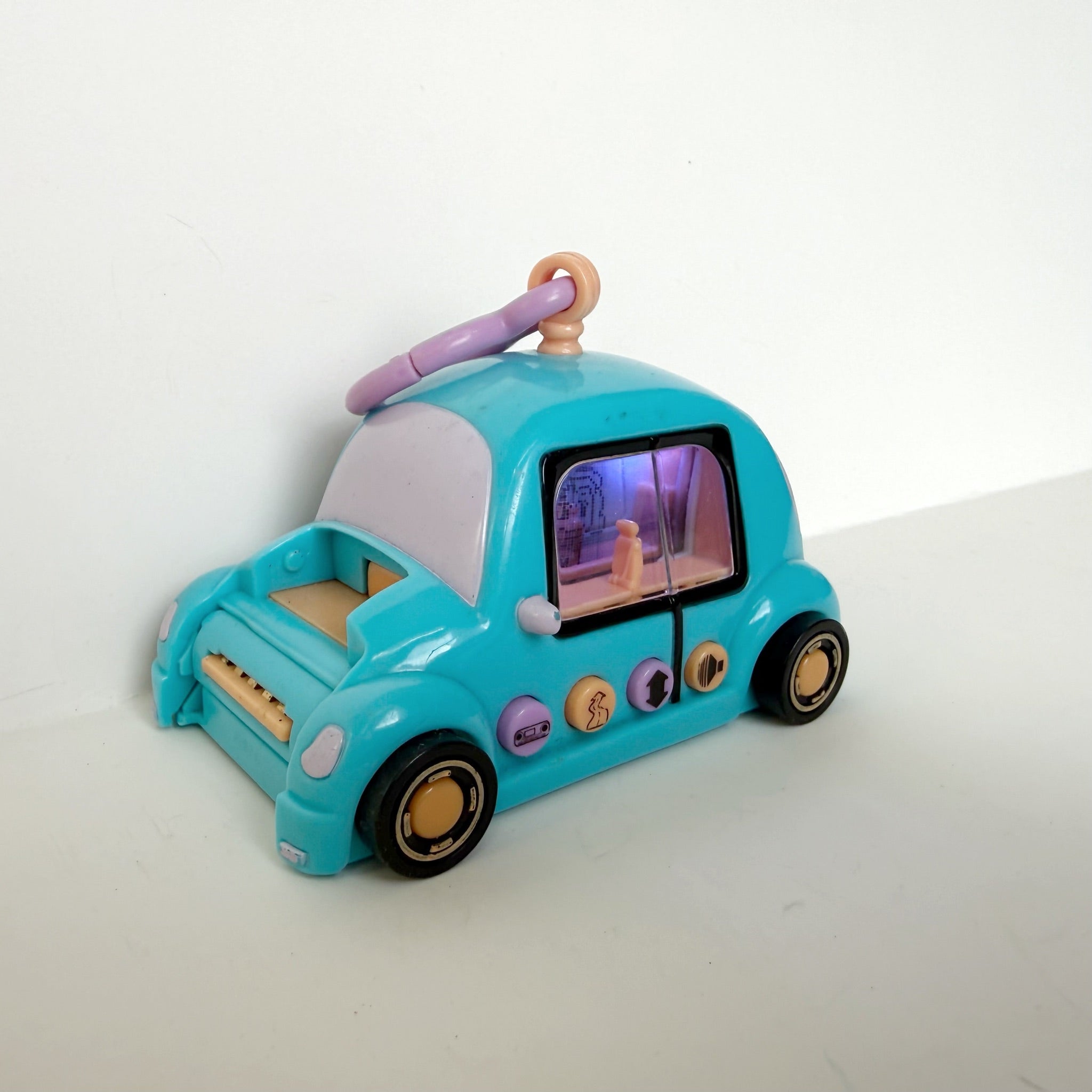 Pixel Chix Road Trippin' Blue Car Interactive Keychain 2005 WORKS Missing Hood