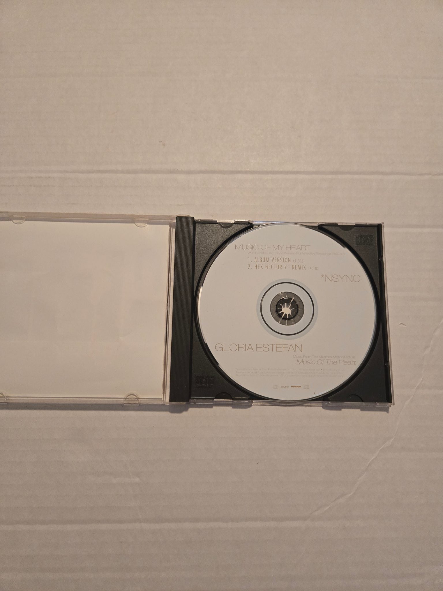 *NSYNC and Gloria Estefan Music of My Heart CD Single
