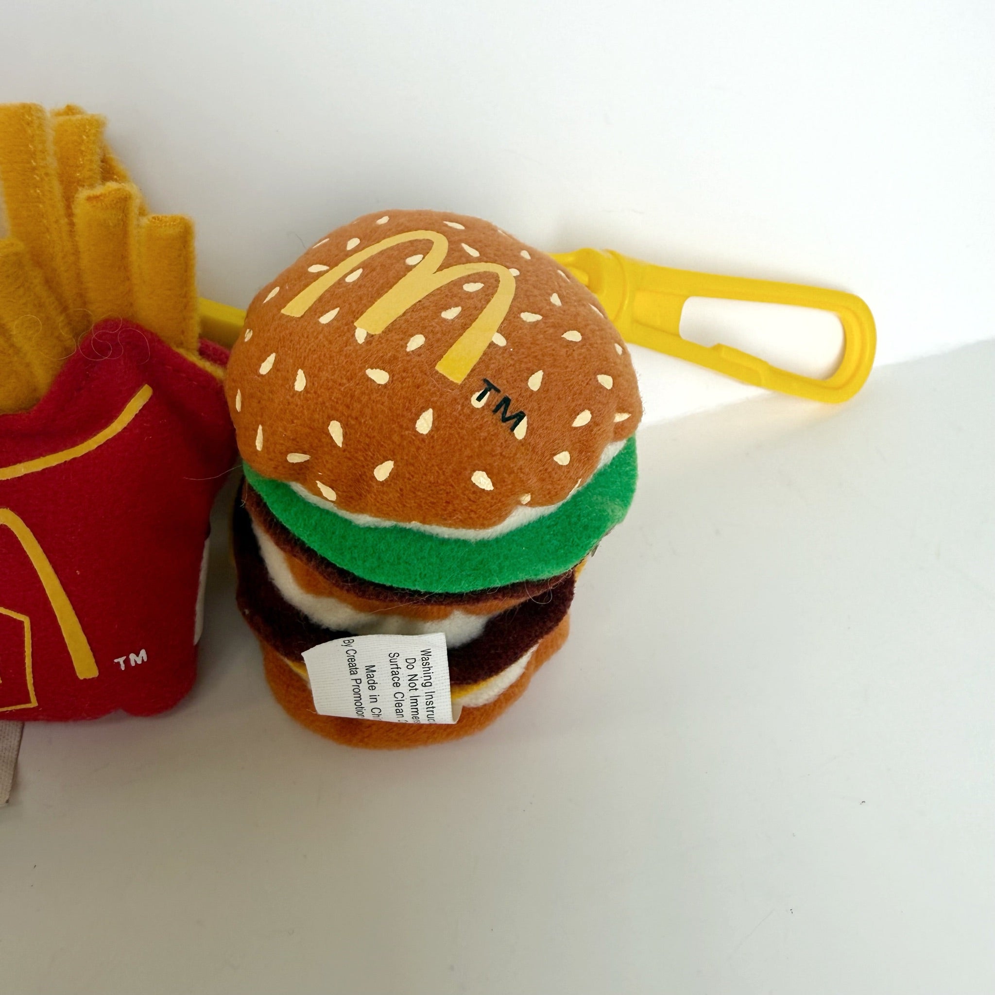 McDonald's Plush Keychains Fries Big Mac Filet-O-Fish 2002