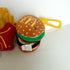 McDonald's Plush Keychains Fries Big Mac Filet-O-Fish 2002