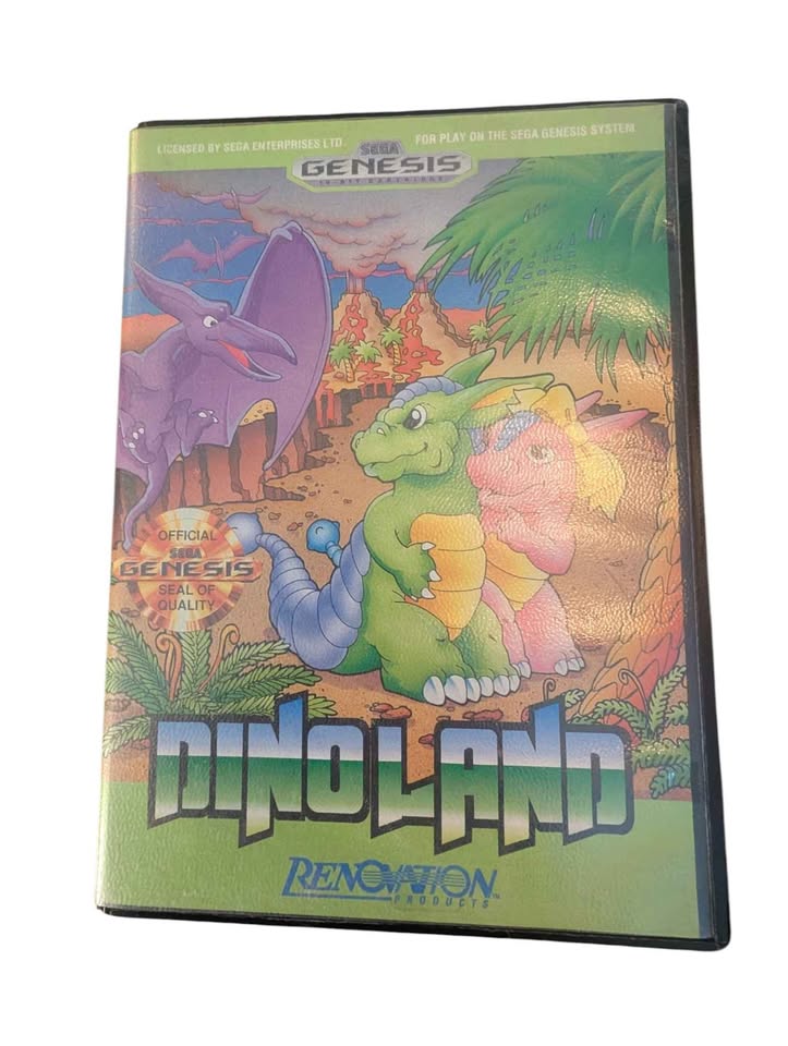 Dino Land - Complete in Box (CIB) - Sega Genesis - 1991 - Tested/Works - Video Games - ThrowbackBuys -Slaqr Retro Gaming & Collectibles
