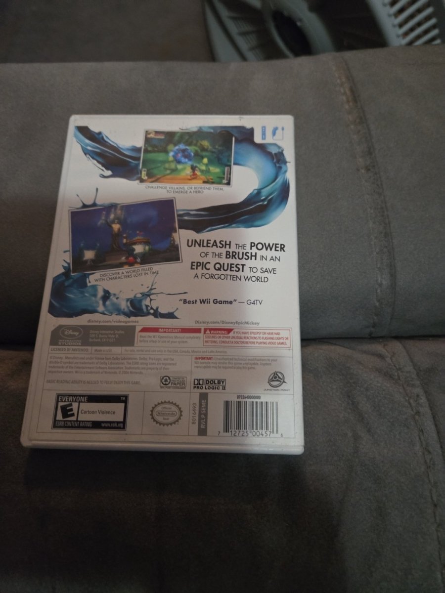 Disney Epic Mickey Nintendo Wii Game - Video Games - ThrowbackBuys - Amanda's Awesome Finds