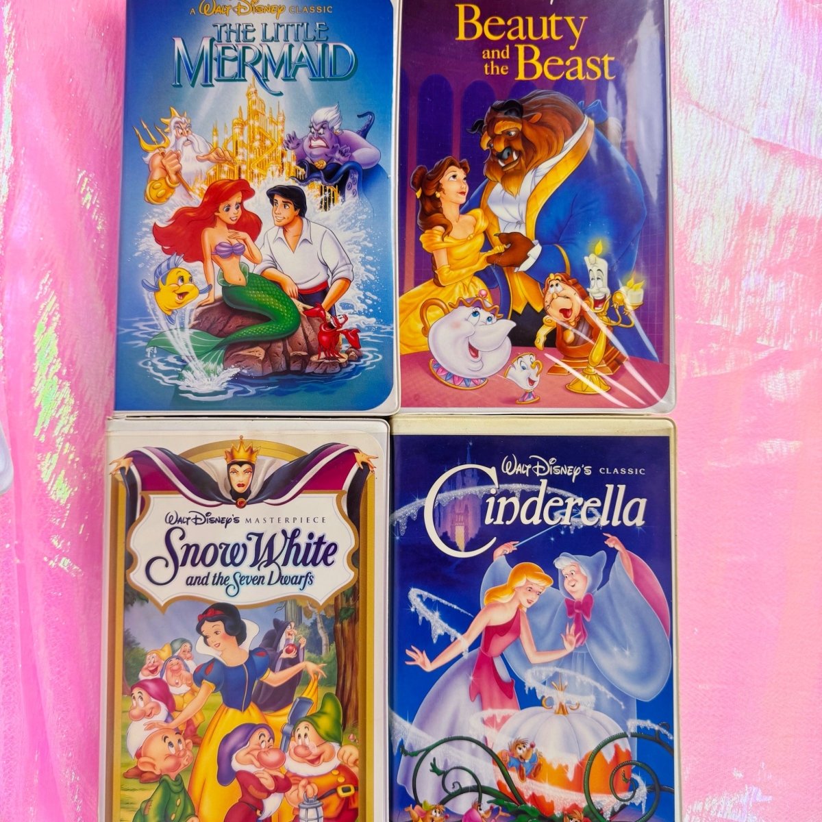Disney Princess VHS Bundle – Cinderella, Snow White, Beauty and the Beast, The Little Mermaid - VHS - ThrowbackBuys - Starbunnyvintage