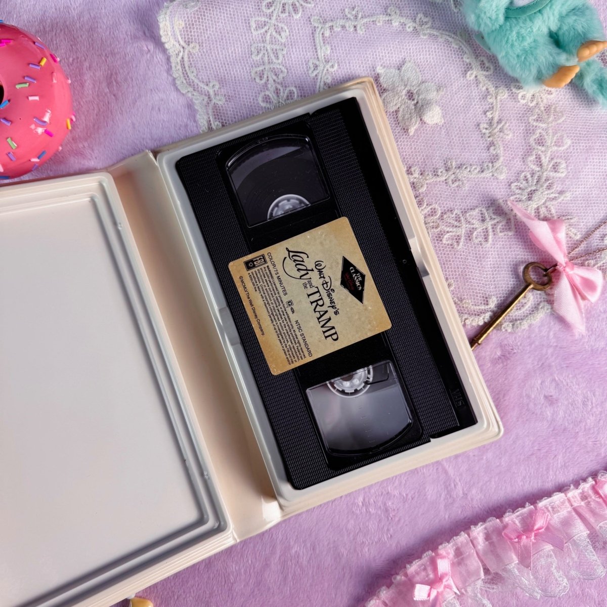 Disney VHS Tape - Lady and the Tramp - Clamshell Movie 90s Nostalgia - VHS - ThrowbackBuys - Starbunnyvintage