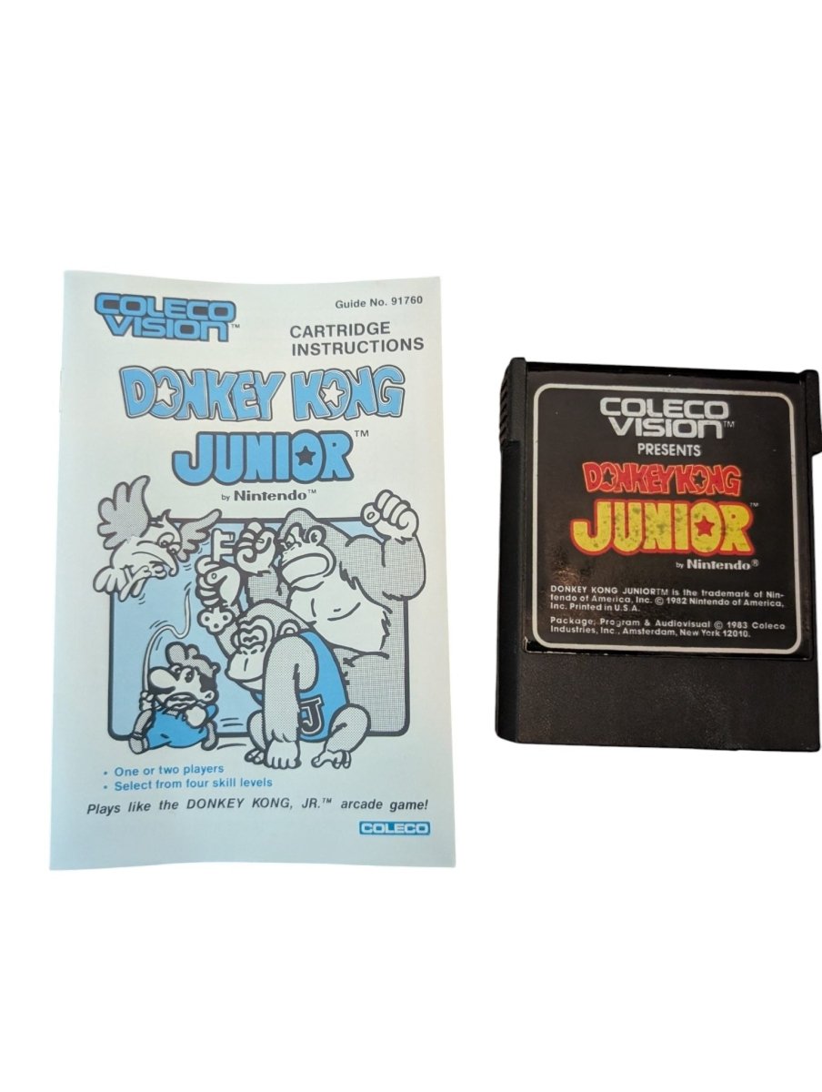 Donkey Kong Jr. & Manual - Colecovision - (1983) - Video Games - ThrowbackBuys -Slaqr Retro Gaming & Collectibles