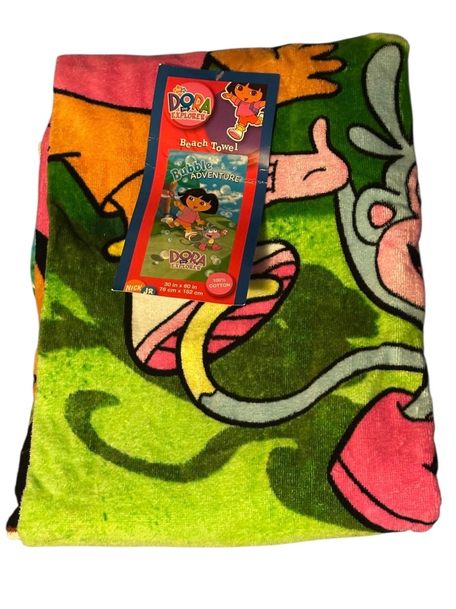 Dora The Explorer "Bubble Adventure" beach towel 2004 - Towels - ThrowbackBuys - Abunnysvintageco