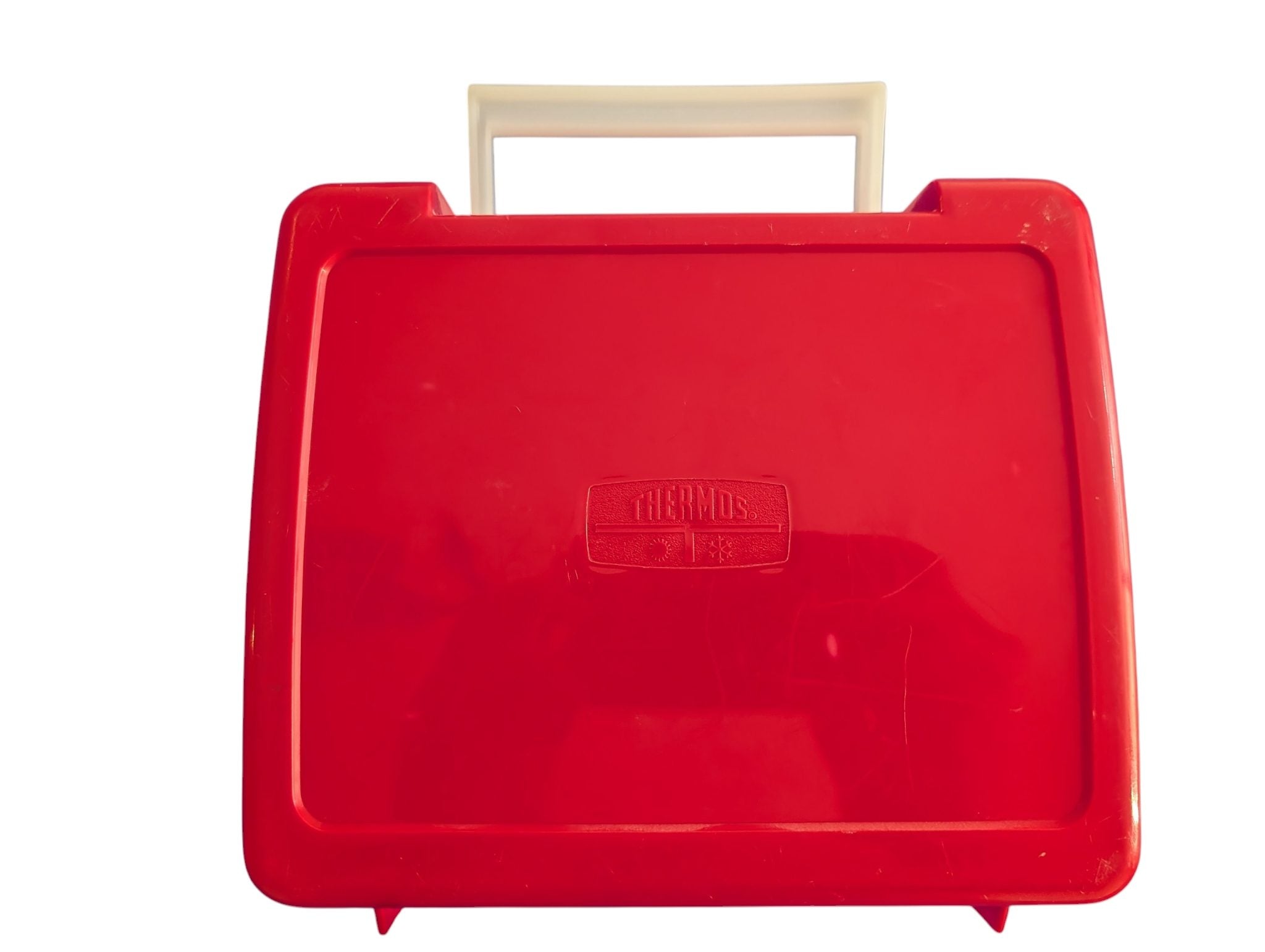 Thermos Brand Red Garfield And Odie Plastic Lunchbox - (1978)