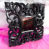 Vintage 2000s Ornate Black Wall Mirror