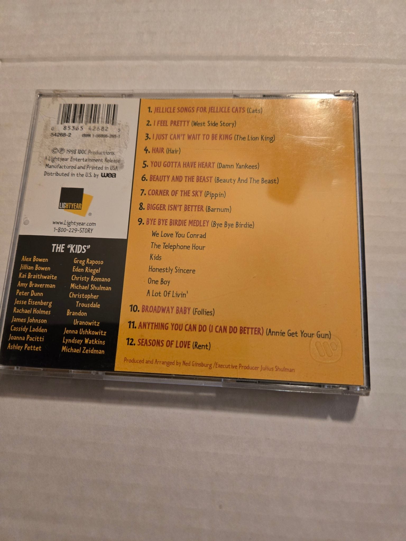 The Broadway Kids Back on Broadway CD