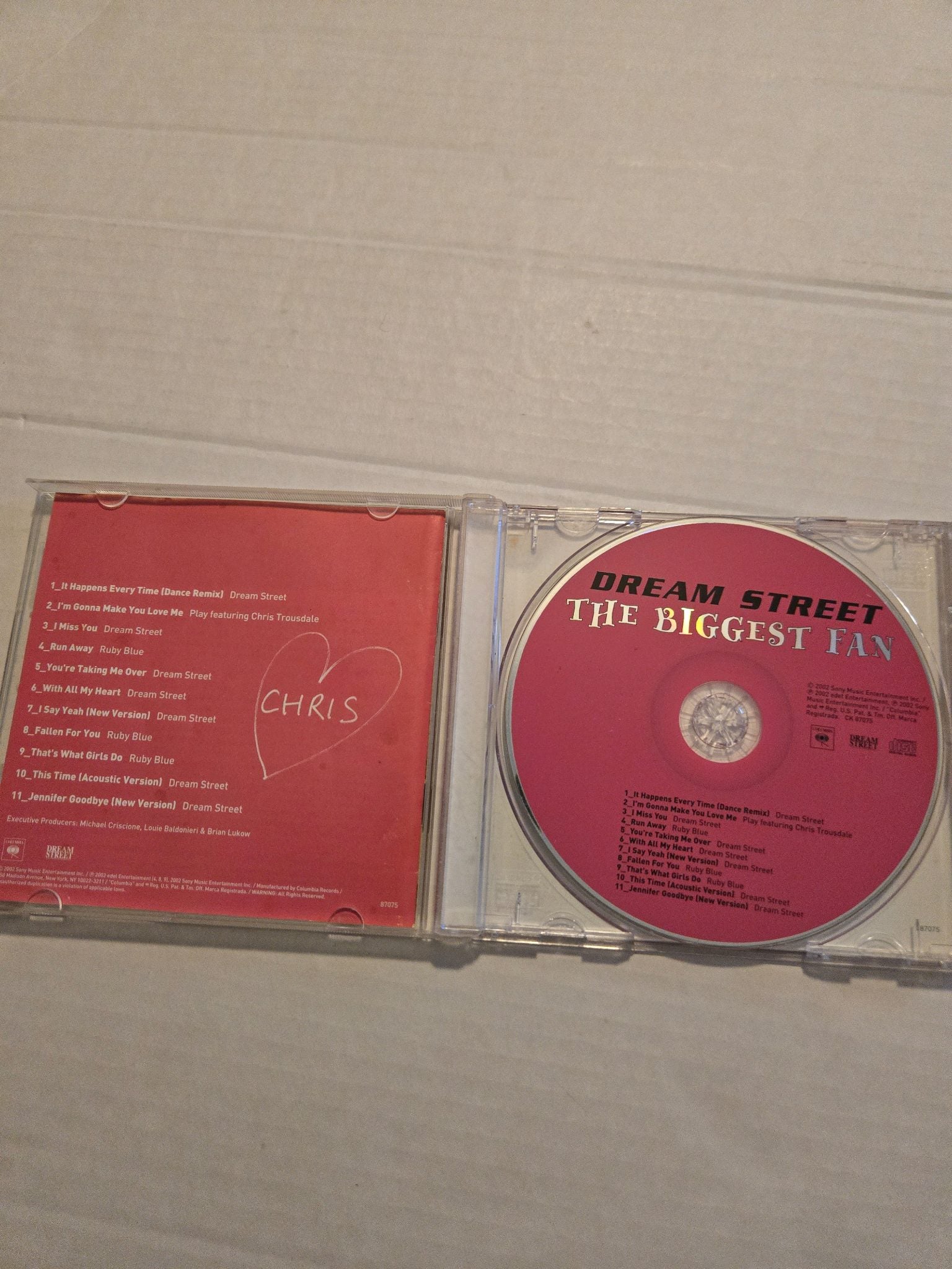 Dream Street The Biggest Fan Movie Soundtrack CD