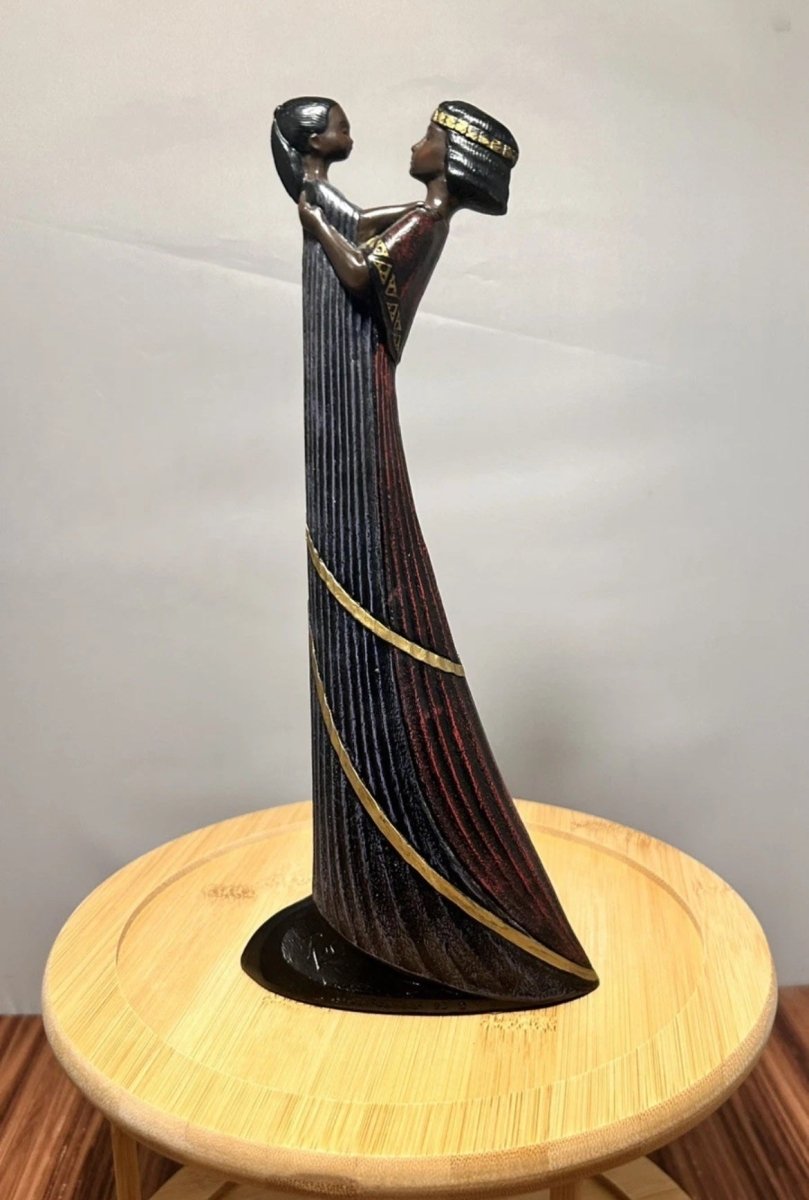 Enesco 1993 Mahogany Princess parastone Figurine Mother and Daughter Vintage - Decor - ThrowbackBuys - Raybar121