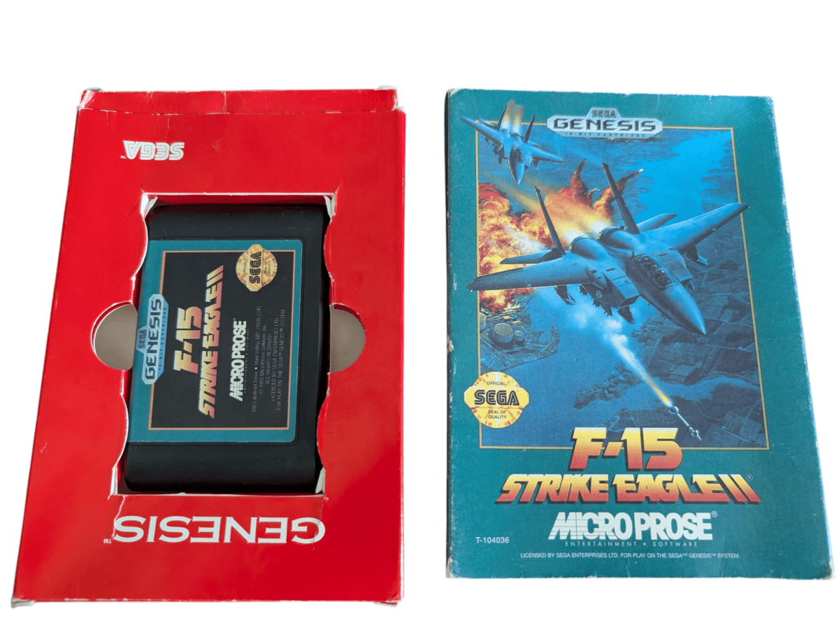 F - 15 Strike Eagle II - Game and Box (1993) - Sega Genesis - Tested/Works - Video Games - ThrowbackBuys - Slaqr Retro Gaming & Collectibles