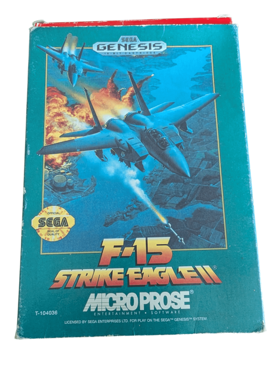 F - 15 Strike Eagle II - Game and Box (1993) - Sega Genesis - Tested/Works - Video Games - ThrowbackBuys - Slaqr Retro Gaming & Collectibles