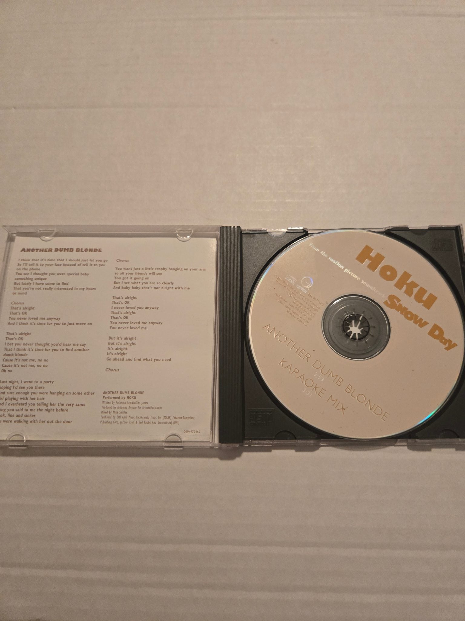 Hoku Another Dumb Blonde CD Single