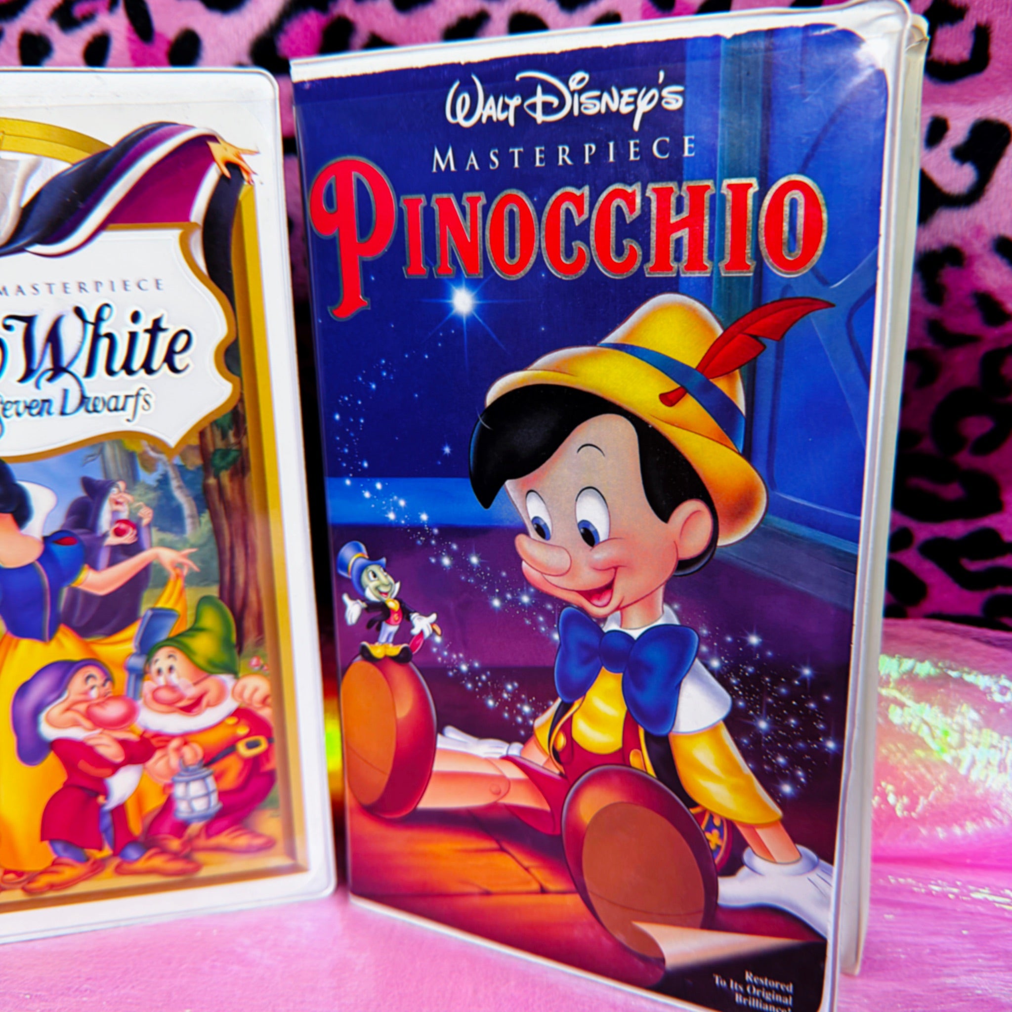 Vintage 90s Disney VHS Bundle: Snow White & Pinocchio