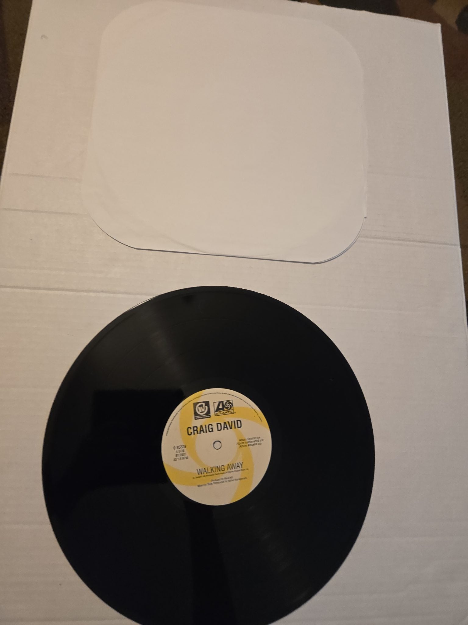 Craig David 12” Walking Away Vinyl