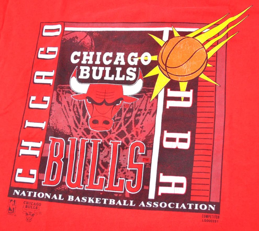 Vintage Chicago Bulls 90s NBA Shirt Size Large