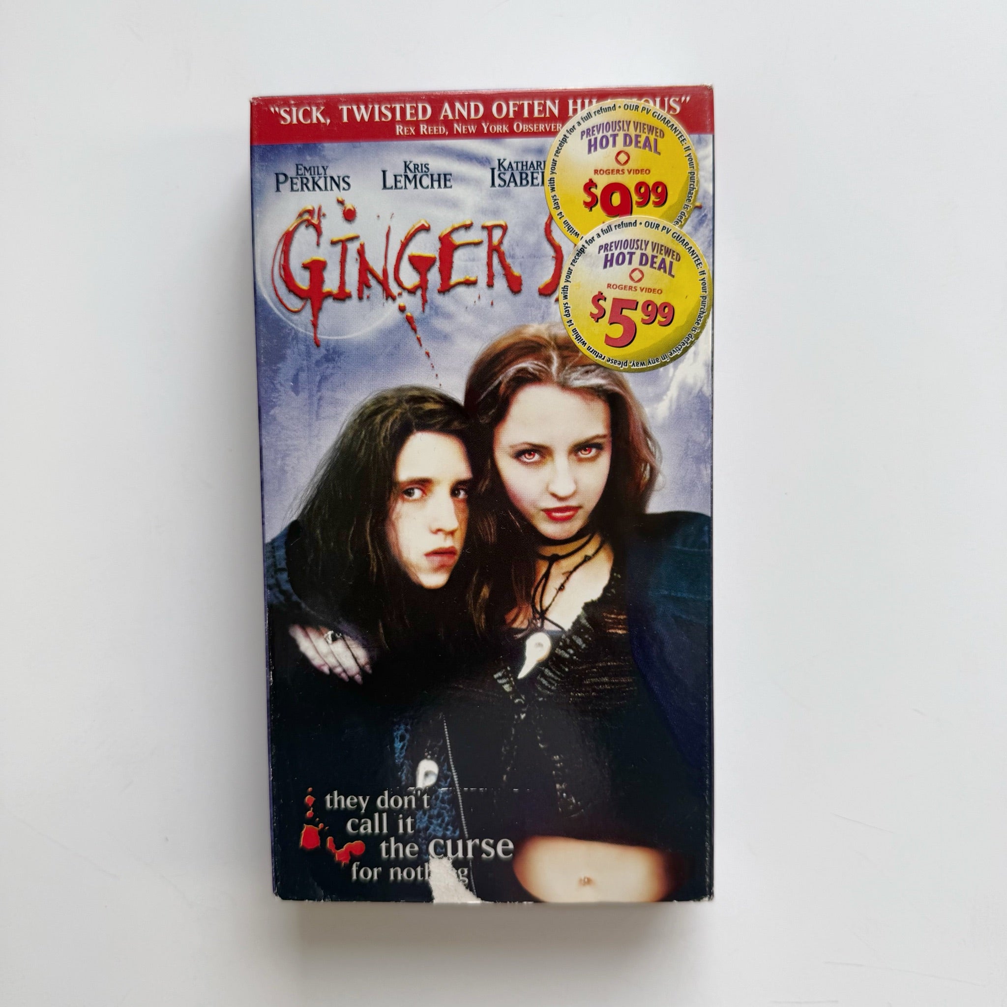 Ginger Snaps VHS 2001 Horror English