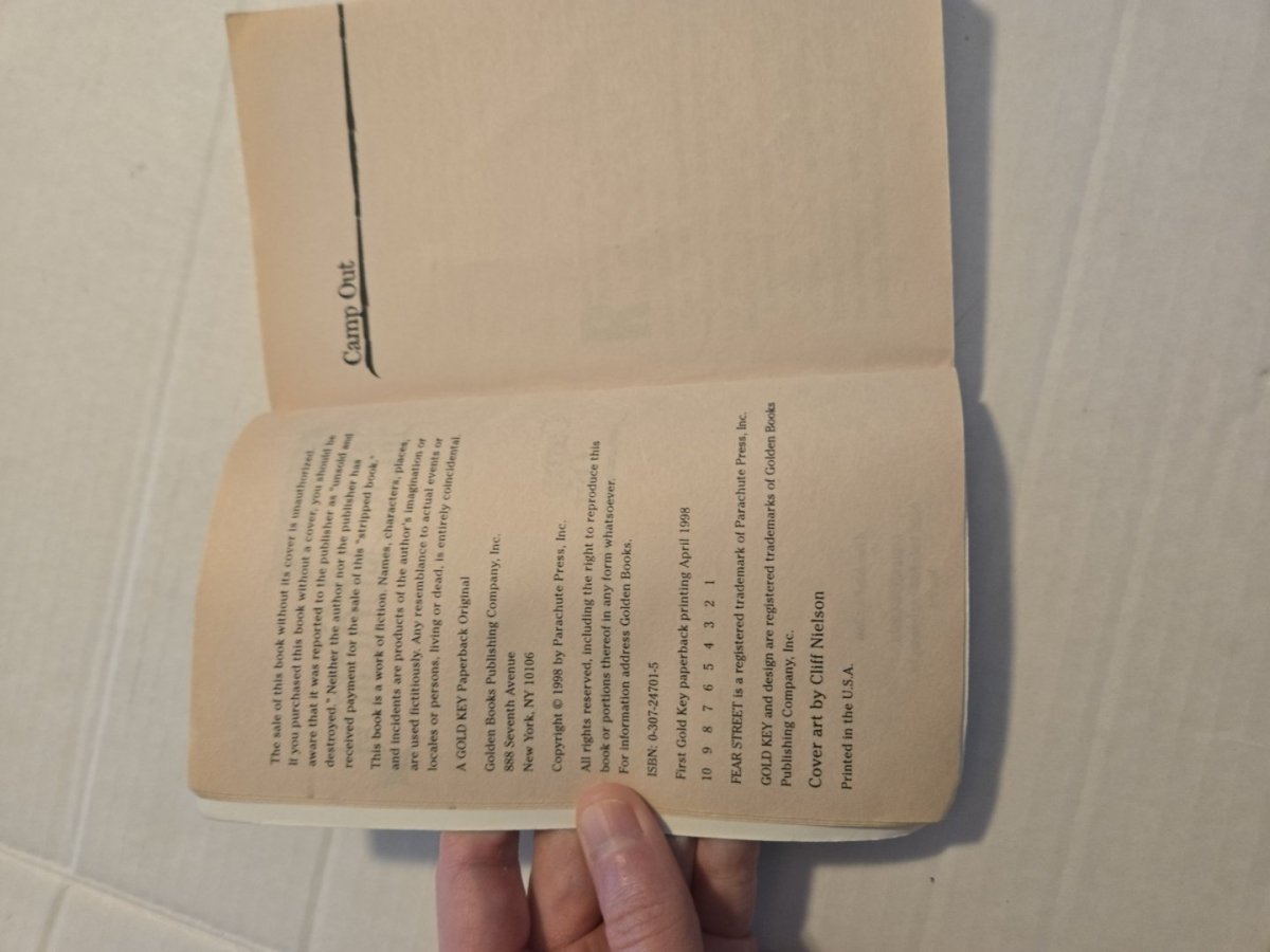 Fear Street 2 Camp Out 1998 Paperback Book - Books - ThrowbackBuys - Amanda's Awesome Finds