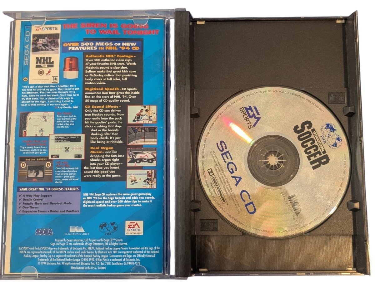 FIFA International Soccer - Complete in Box (CIB) - Sega CD - 1994 - Tested/Works - Video Games - ThrowbackBuys -Slaqr Retro Gaming & Collectibles