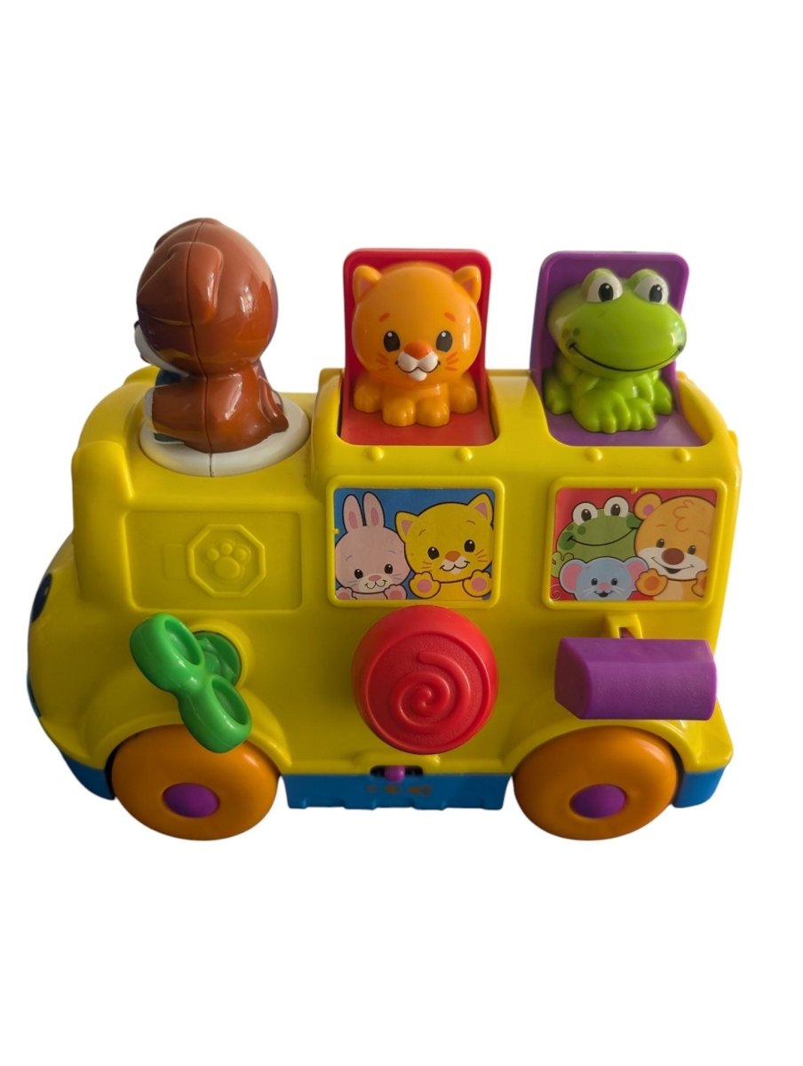Fisher-Price Brilliant Basics Musical Pop-Up Bus - Tested/Working - (2008) - Pretend Play - ThrowbackBuys -Slaqr Retro Gaming & Collectibles