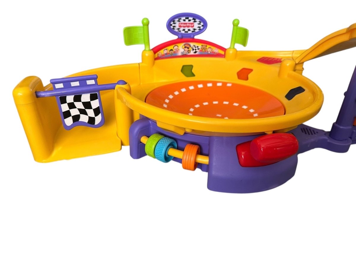 Fisher Price Lil Zoomers Spinnin' Sounds Speedway - Toy Accessories - ThrowbackBuys - Abunnysvintageco