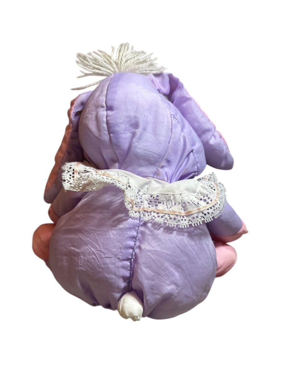 Fisher - Price Puffalump purple bunny - 1988 - Plushies - ThrowbackBuys - Abunnysvintageco