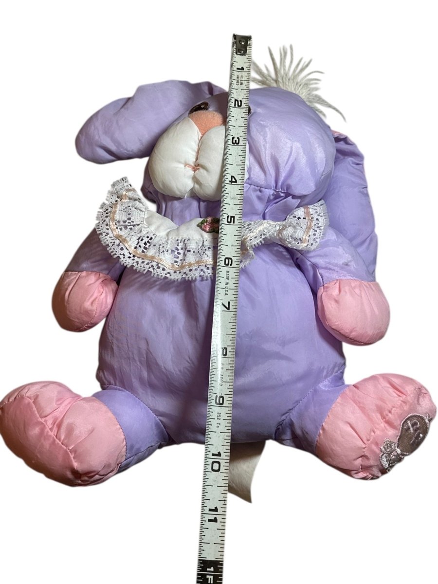 Fisher - Price Puffalump purple bunny - 1988 - Plushies - ThrowbackBuys - Abunnysvintageco