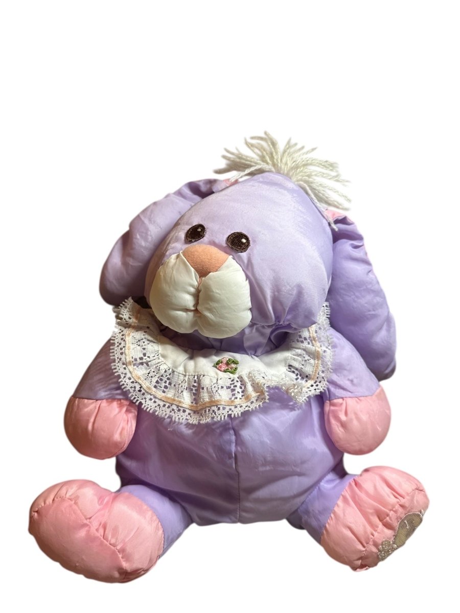 Fisher - Price Puffalump purple bunny - 1988 - Plushies - ThrowbackBuys - Abunnysvintageco