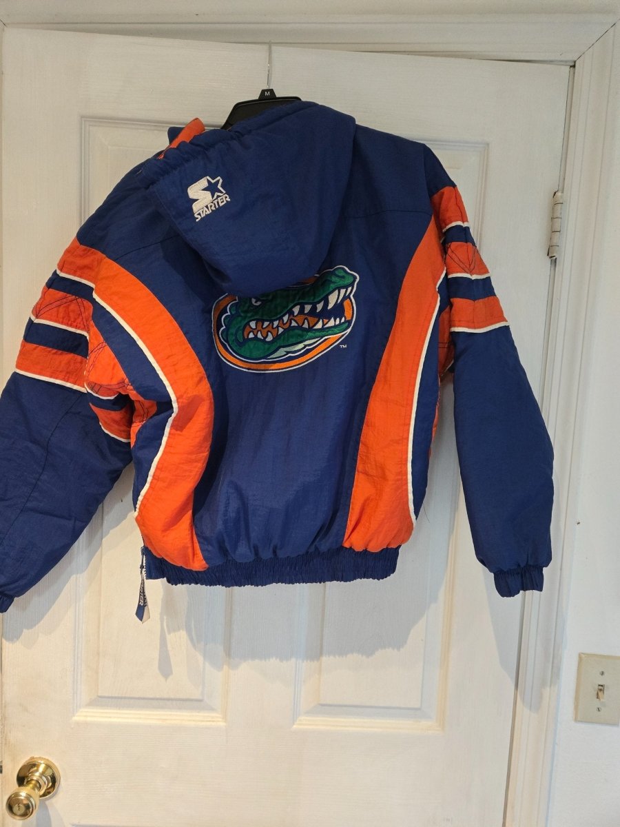 Florida Gators Starter Size Large Pullover Jacket Front Pouch Pocket Vintage - Jackets - ThrowbackBuys - Amanda's Awesome Finds