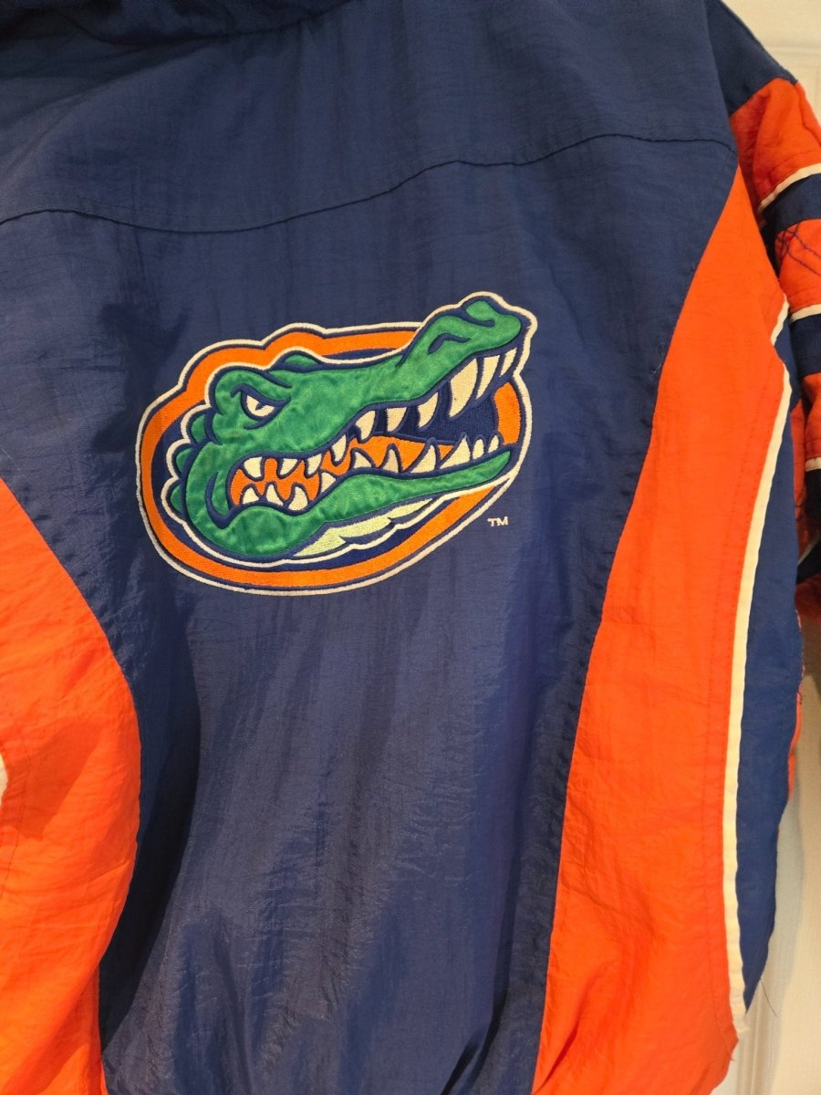 Florida Gators Starter Size Large Pullover Jacket Front Pouch Pocket Vintage - Jackets - ThrowbackBuys - Amanda's Awesome Finds