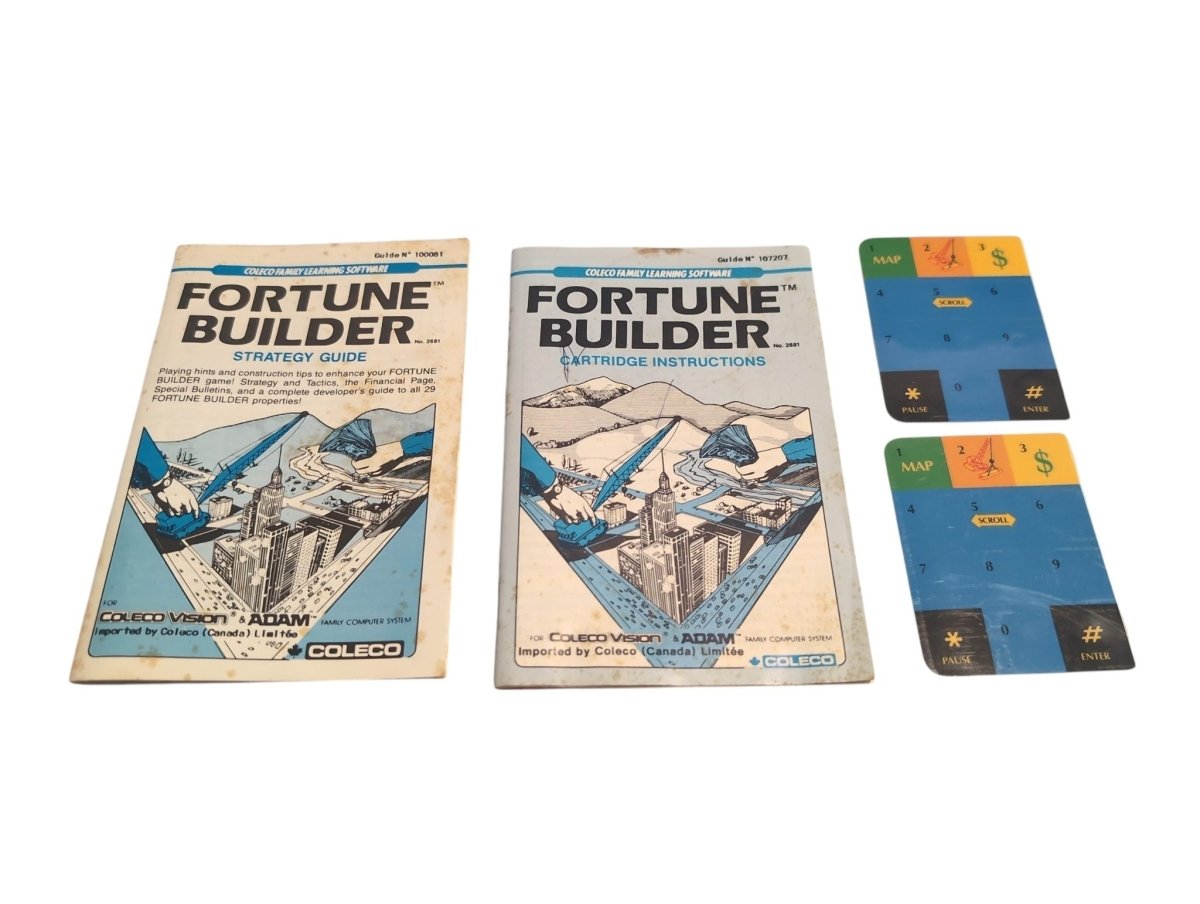 Fortune Builder w/ Manual & Inserts - ColecoVision - ( - Video Games - ThrowbackBuys -Slaqr Retro Gaming & Collectibles