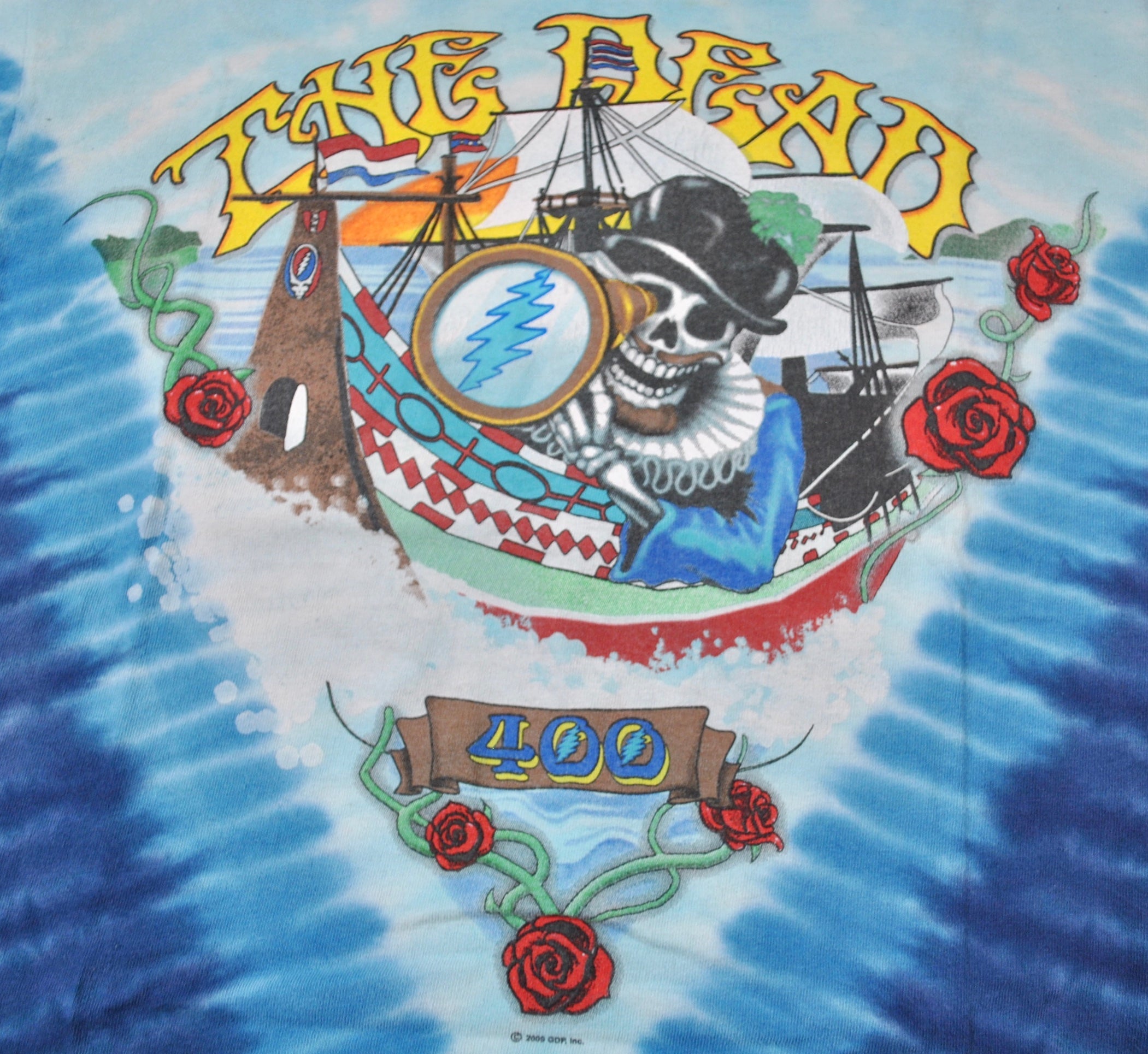 2000s - Grateful Dead: The Dead 2009 Times Union Center Shirt - Small