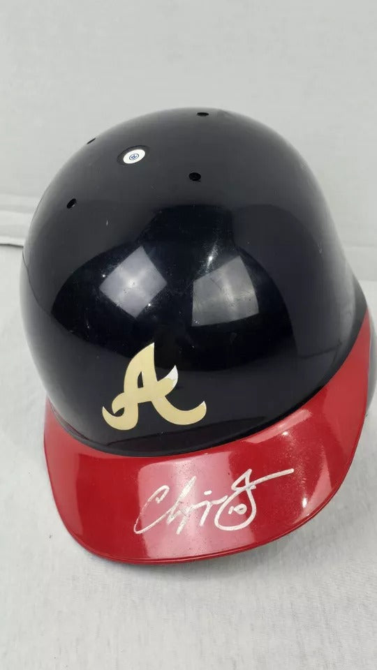 ABC MLB Batting Helmet Signed Atlanta Braves CHIPPER JONES, Authenticated, Rare