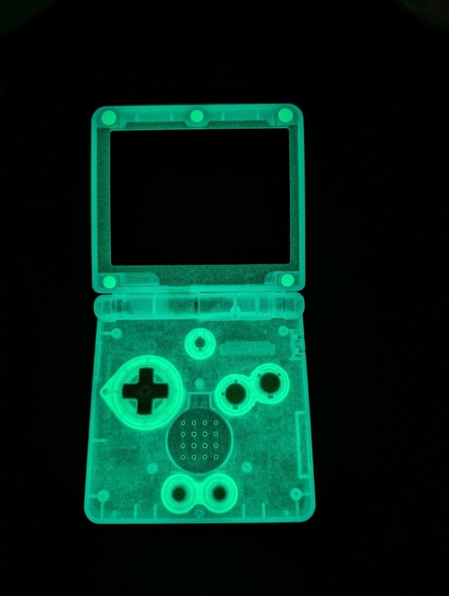 Gameboy Advance SP - Glow in the Dark Edition - with IPS v5 backlit screen - Video Games - ThrowbackBuys - Slaqr Retro Gaming & Collectibles