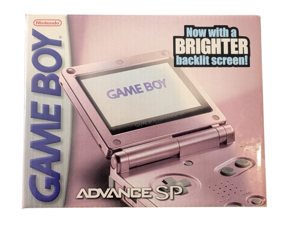 Gameboy Advance SP - Pearl Pink AGS-101 - Complete in Box (CIB) - (2005) - Handheld Consoles - ThrowbackBuys -Slaqr Retro Gaming & Collectibles