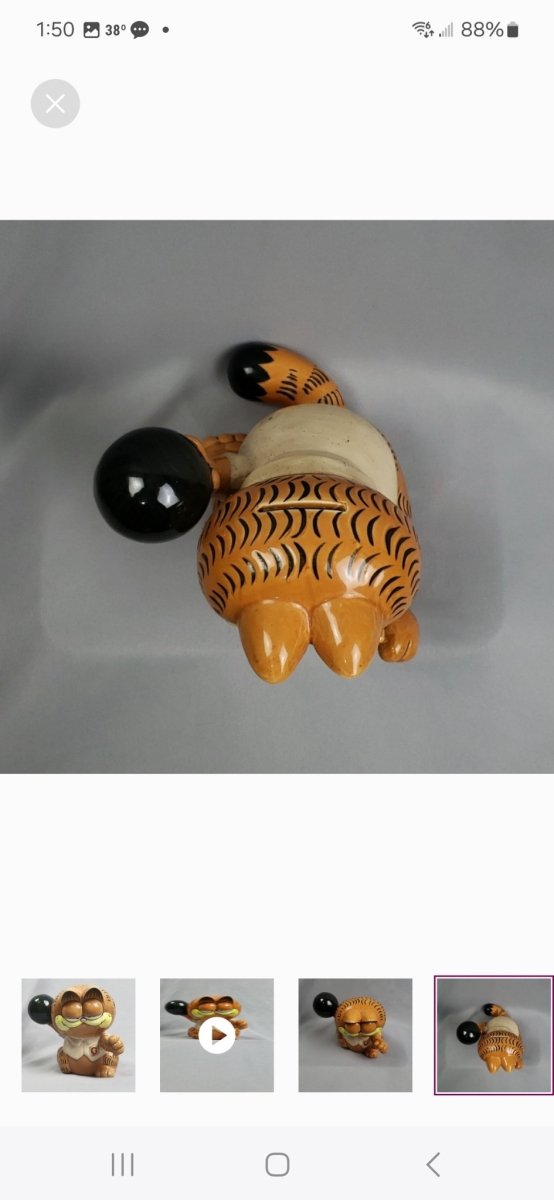 Garfield bowling bank - Action Figures & Collectibles - ThrowbackBuys - Eclecticcherryreseller