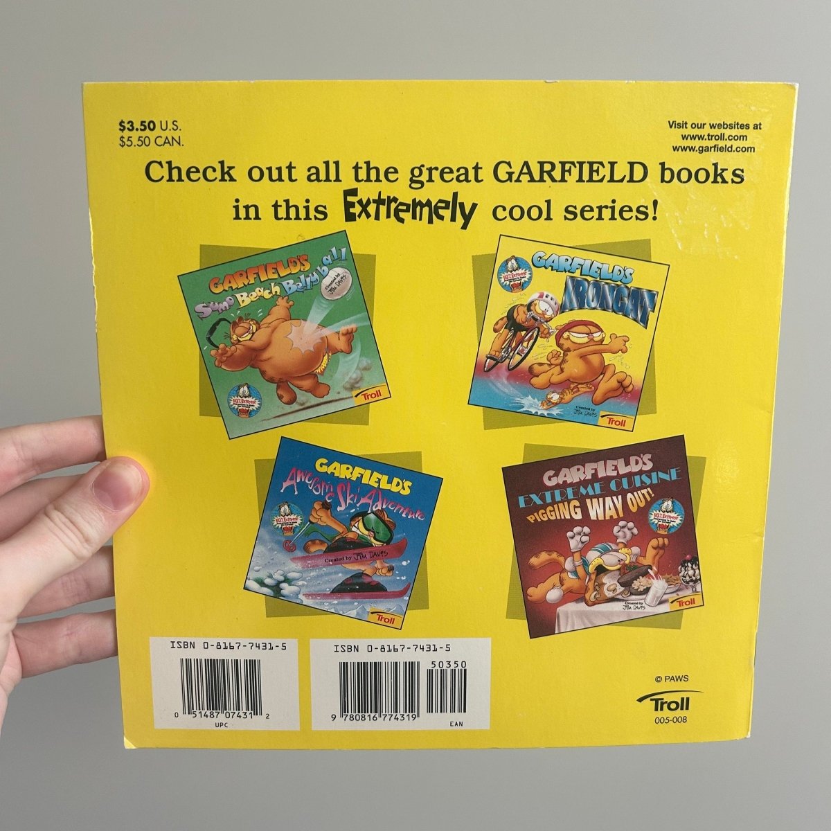 Garfield's Ironcat Picture Book 1999 Vintage - Memorabilia - ThrowbackBuys - NostalgicEpisodes