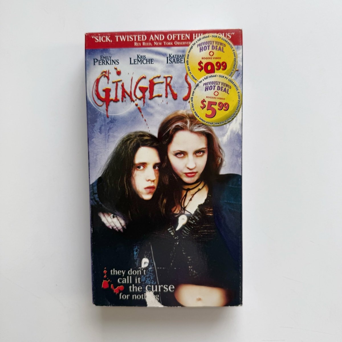 Ginger Snaps VHS 2001 Horror English - VHS - ThrowbackBuys -NostalgicEpisodes