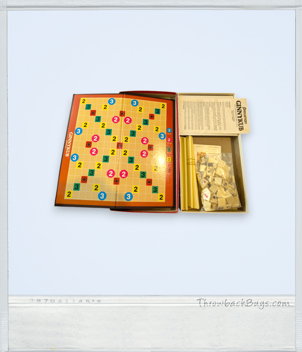 "Ginnykub" Rummy Tile Board Game by Pressman (1983) - Complete - Board Games - ThrowbackBuys - Slaqr Retro Gaming & Collectibles