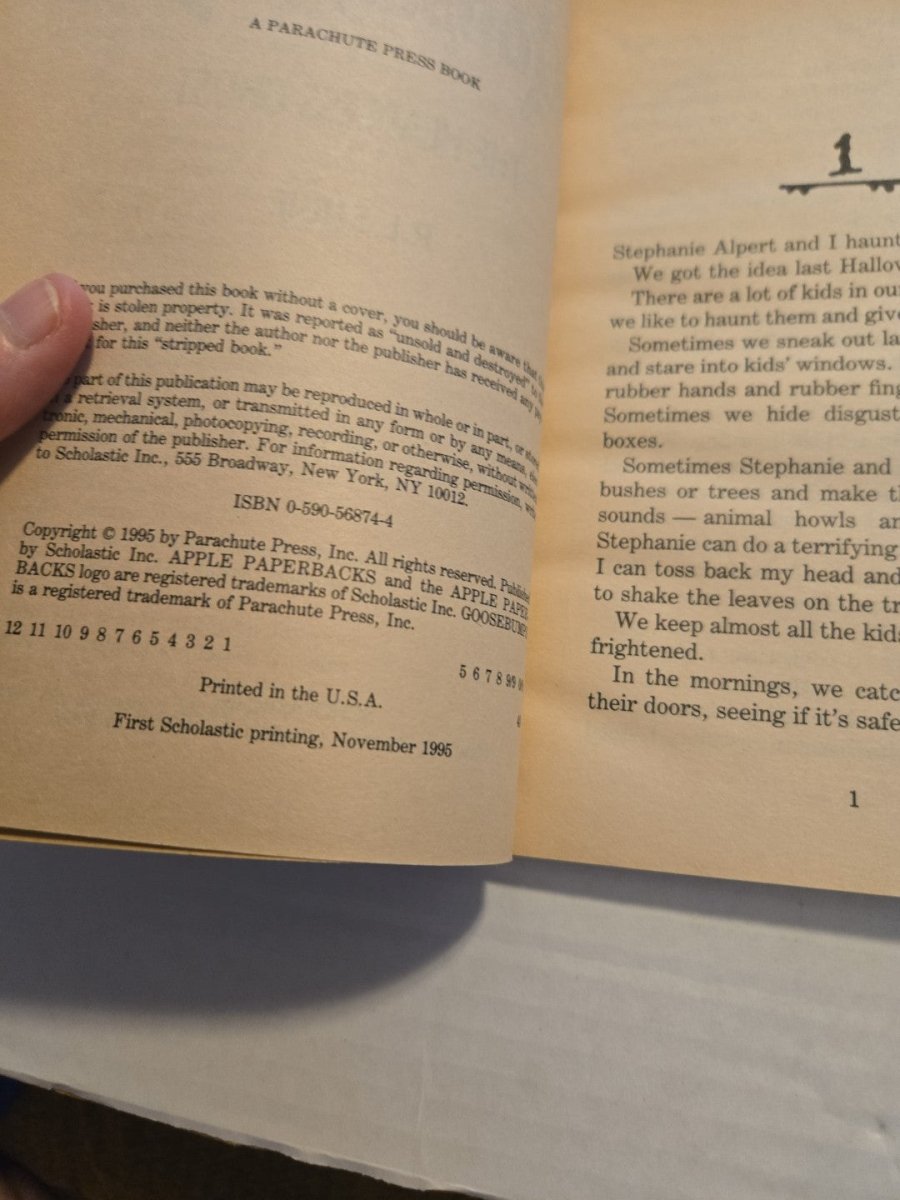 Goosebumps 37 The Headless Ghost Paperback Book 1995 - Books - ThrowbackBuys - Amanda's Awesome Finds