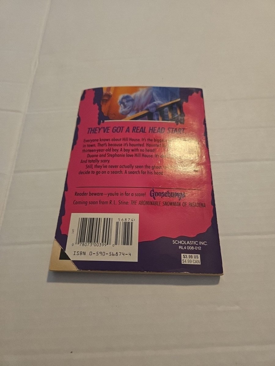 Goosebumps 37 The Headless Ghost Paperback Book 1995 Damaged Cover - Books - ThrowbackBuys - Amanda's Awesome Finds