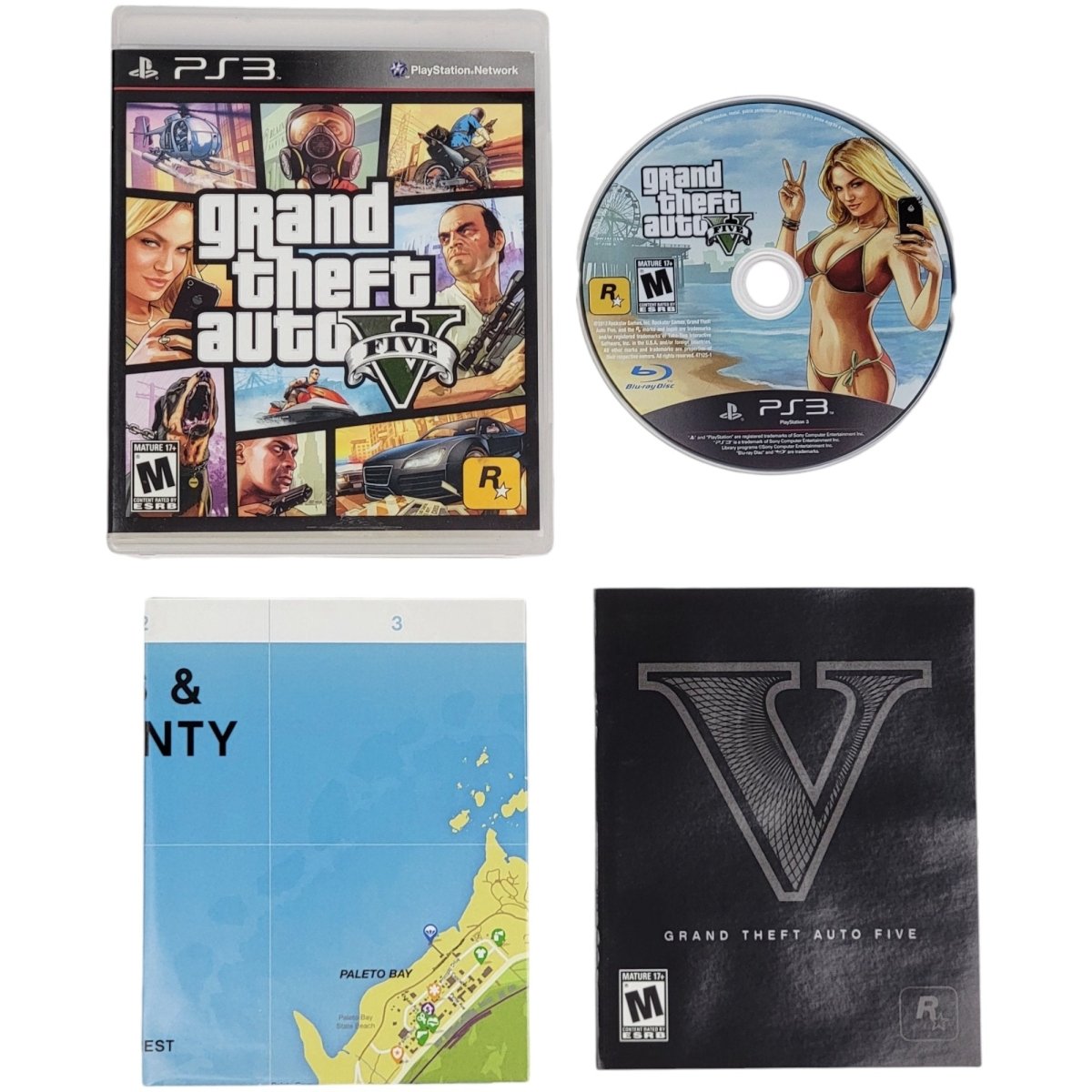 Grand Theft Auto V Sony Playstation 3 Game 2013 TESTED / WORKS - Video Games - ThrowbackBuys - A N E 1 Stop Shop