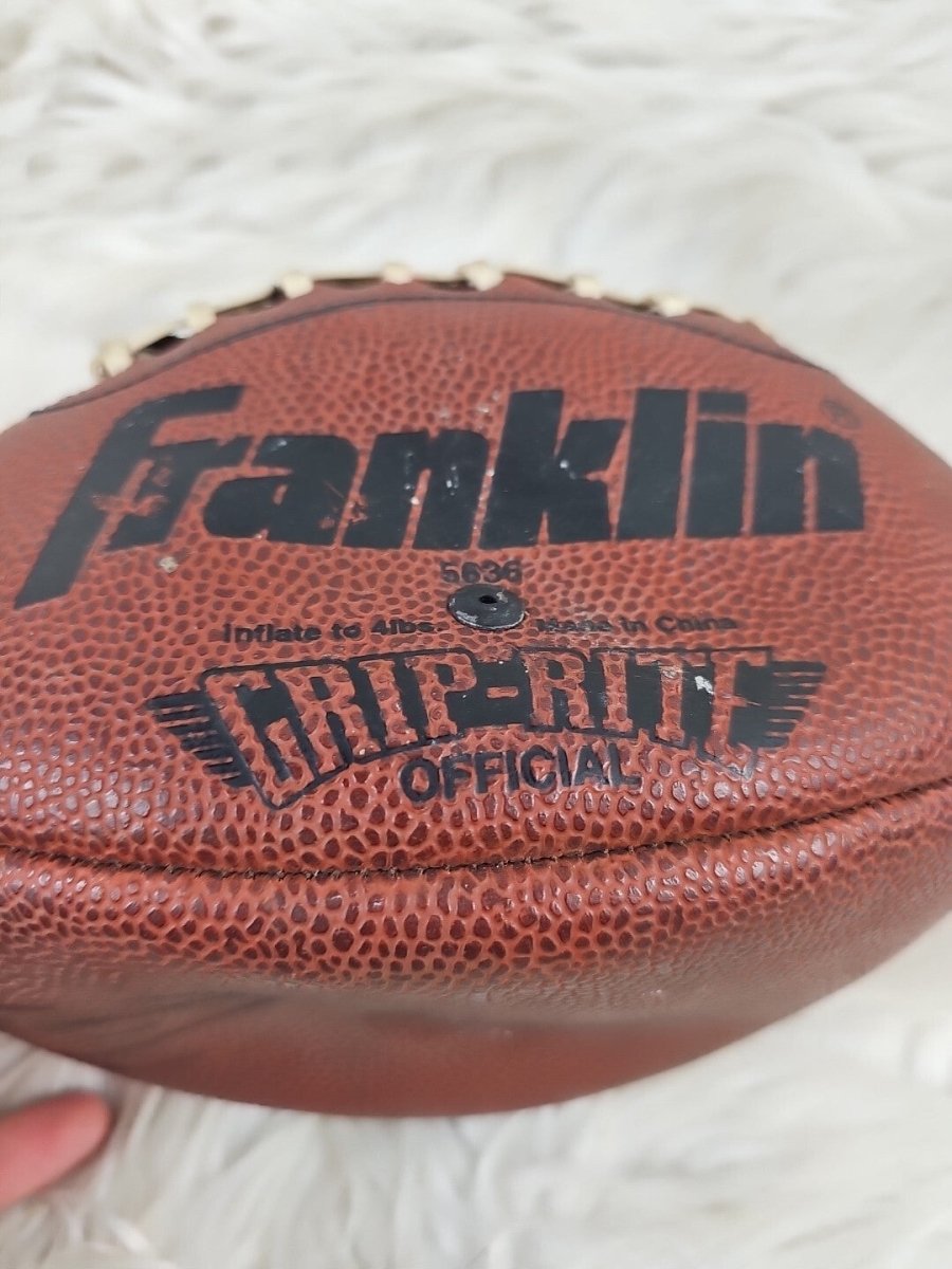 Green Bay Franklin Grip Rite PACKERS Signed Ball FOOTBALL NFL Autograph Official - Sports Memorabilia - ThrowbackBuys - The Thrifty Gypsyy Shop