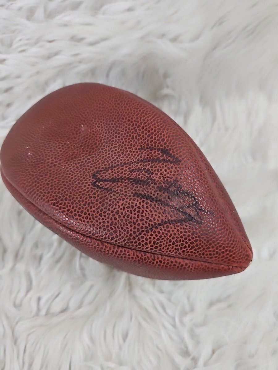 Green Bay Franklin Grip Rite PACKERS Signed Ball FOOTBALL NFL Autograph Official - Sports Memorabilia - ThrowbackBuys - The Thrifty Gypsyy Shop