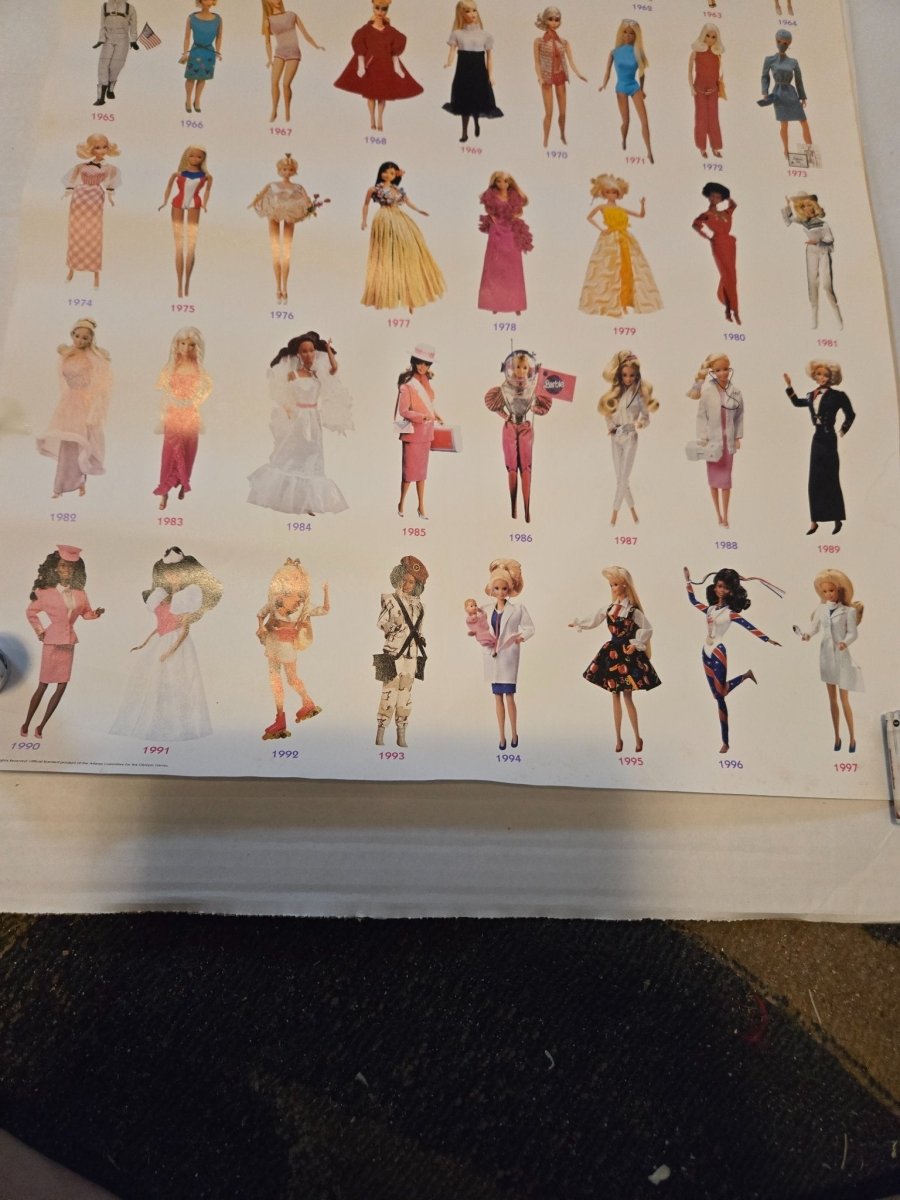 Growing Up With Barbie Doll Poster 1997 - Posters - ThrowbackBuys - Amanda's Awesome Finds